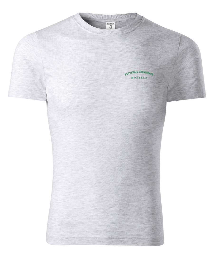 Klaipėdos r. Ketvergių pagrindinės mokyklos unisex marškinėliai su logo P73