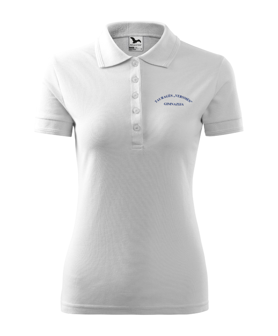 Tauragės "Versmės" gimnazijos polo marškinėliai merginoms su logo 210