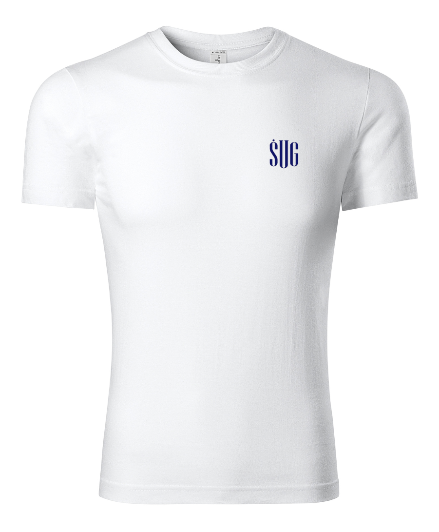 Šiaulių universitetinės gimnazijos unisex marškinėliai su logo „Paint“ P73