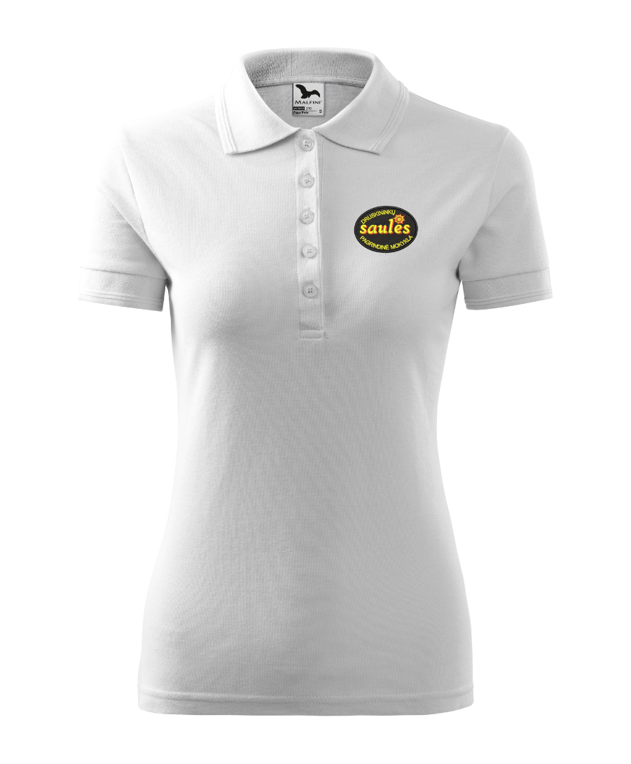 Druskininkų Saulės pagrindinės mokyklos polo marškinėliai merginoms su logo 210