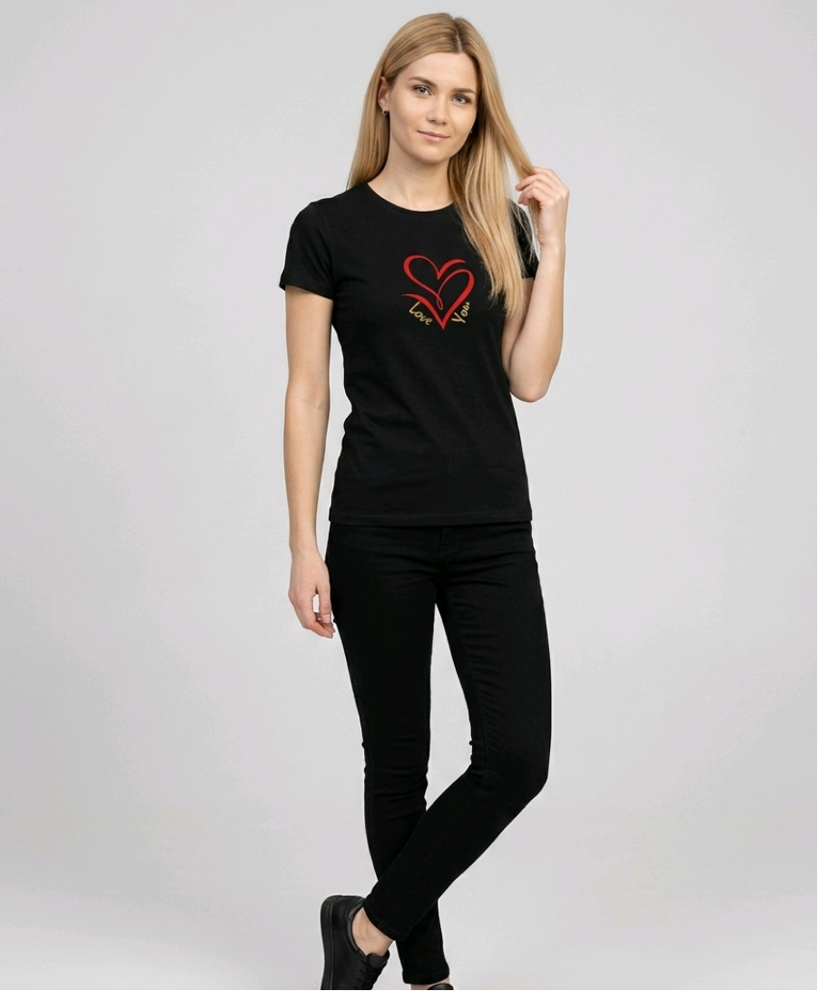 Unisex marškinėliai "LOVE❤️YOU"