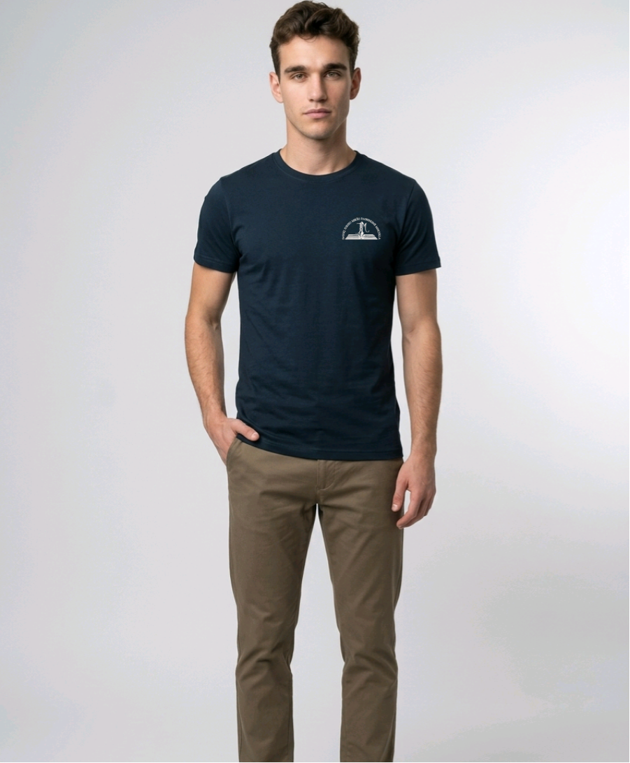 Šilutės r. Saugų Jurgio Mikšo pagrindinės mokyklos unisex marškinėliai su logo P73