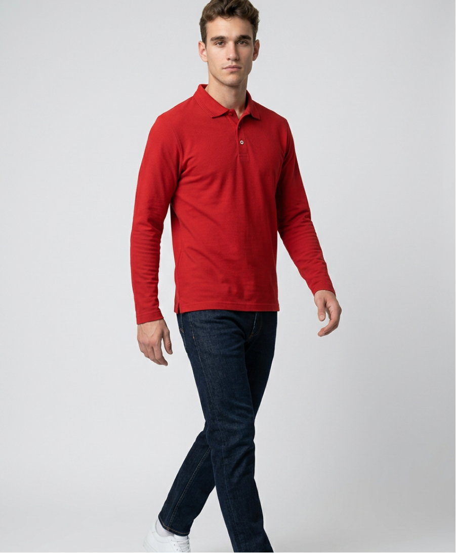 Polo krekls vīriešiem „Pique Polo LS" 221